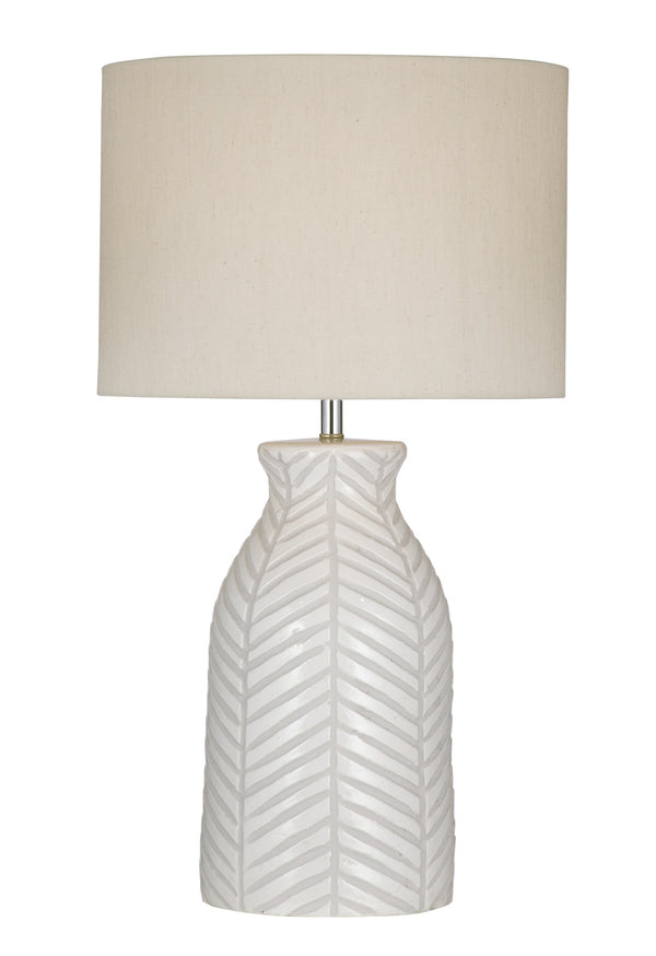 Basset Mirror Sabrina Table Lamp - Elegant Terracotta Design With Stylish Drum Shade For Modern Home Decor White Terracotta,Hard Back Linen Shade L4333t