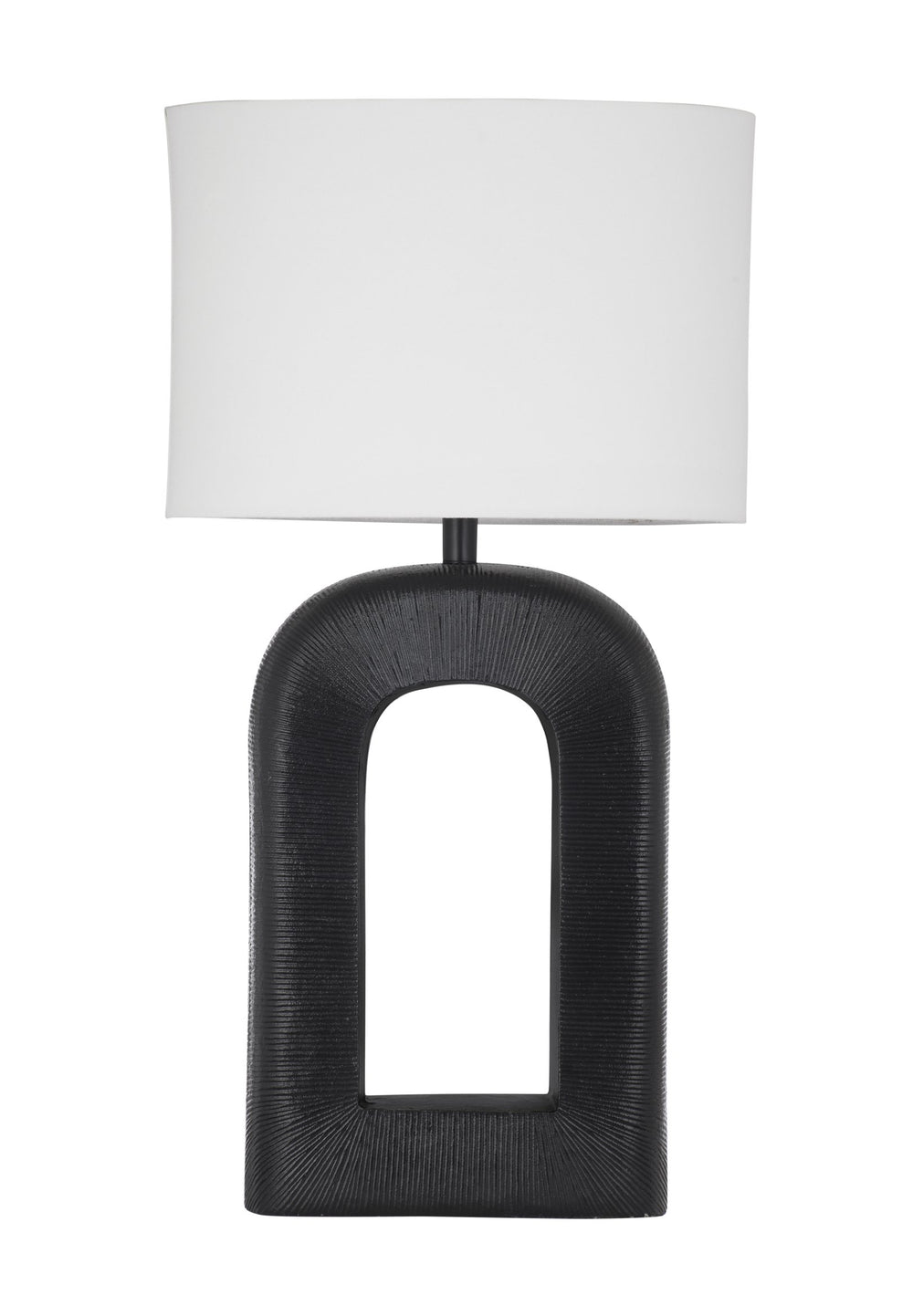 Basset Mirror Leers Table Lamp - Elegant Metal Design With Stylish Drum Shade For Modern Home Decor Illumination Black Metal,Hard Back Linen Shade L4351t
