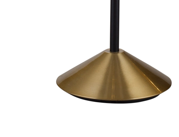 Basset Mirror Sindi Floor Lamp - Sleek Metal Design With Tapered Drum Shade, Perfect For Modern Home Ambiance Black Metal,Hard Back Linen Shade L4383f