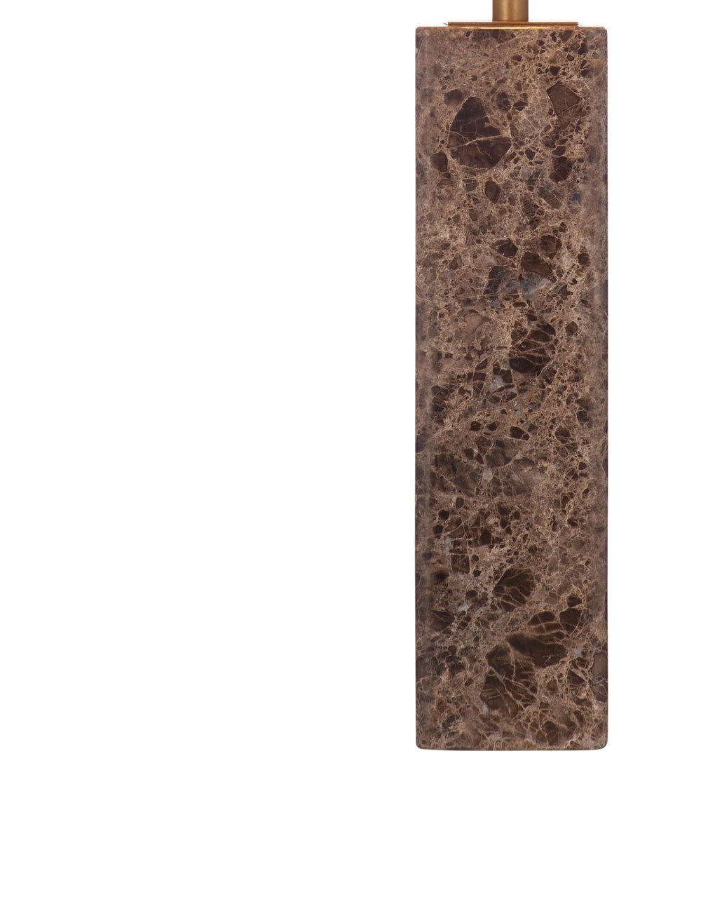 Basset Mirror Berrien Table Lamp: Elegant Brown Marble Base, Versatile Design, Adjustable 3-way Lighting Functionality Brown Marble,Hard Back Linen Shade L4479t