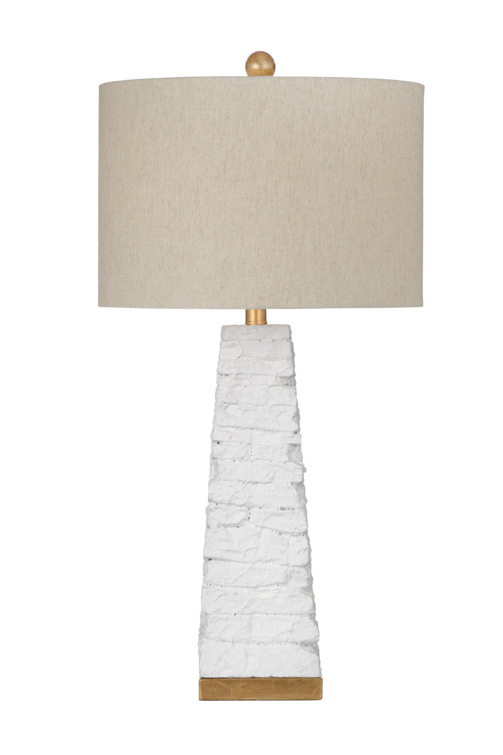 Basset Mirror Comoros Table Lamp - Elegant Oatmeal Shade & Textured Matte White Finish For Modern Home Decor White Resin,Metal,Hard Back Line Shade L4487t