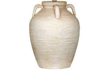 Basset Mirror Breeze Coastal Table Lamp - Handcrafted Ceramic Base With Raffia Shade For A Warm, Inviting Glow White Ceramic,Raffia L4561t