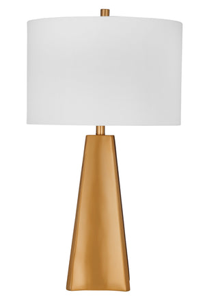 Basset Mirror Torrington Table Lamp - Elegant Gold Finish With Modern Design & Soft White Shade For Luxurious Glow Gold Polyresin L4570t