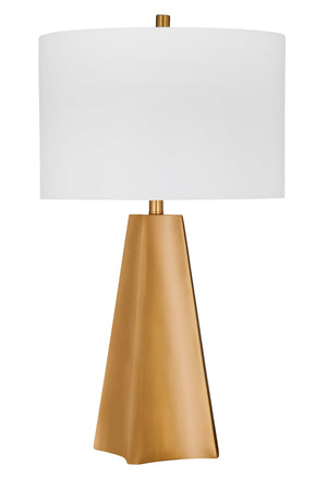 Basset Mirror Torrington Table Lamp - Elegant Gold Finish With Modern Design & Soft White Shade For Luxurious Glow Gold Polyresin L4570t