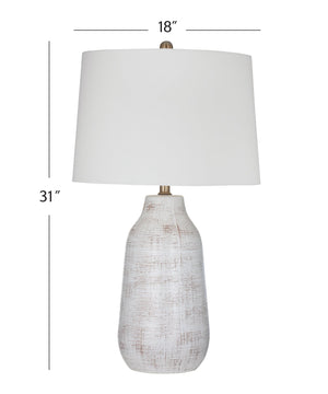 Basset Mirror Forcythia Table Lamp – Elegant Ceramic Design With Crackled Glaze & Soft White Shade For Modern Spaces White Ceramic L4578t