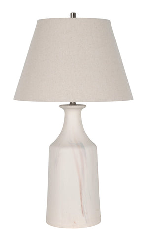 Basset Mirror Eastlake Table Lamp - Elegant Ceramic Design With Cream Finish For Cozy Ambiance In Any Room White Ceramic L4581t