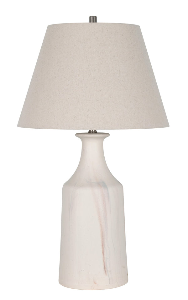 Basset Mirror Eastlake Table Lamp - Elegant Ceramic Design With Cream Finish For Cozy Ambiance In Any Room White Ceramic L4581t