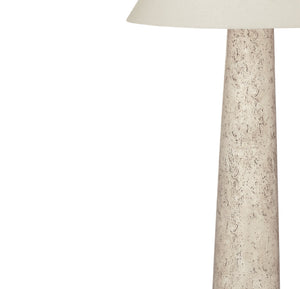 Basset Mirror Butler Floor Lamp - Elegant Midcentury Design With Textured Cream Finish For Cozy Ambiance & Style Cream Polyresin L4592f