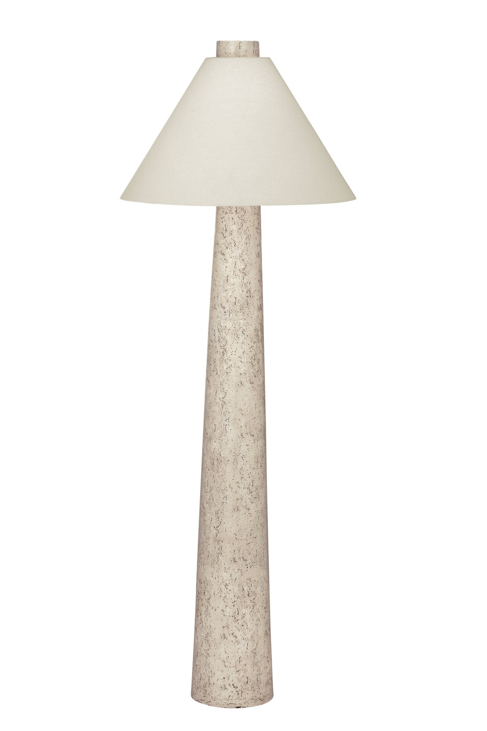 Basset Mirror Butler Floor Lamp - Elegant Midcentury Design With Textured Cream Finish For Cozy Ambiance & Style Cream Polyresin L4592f