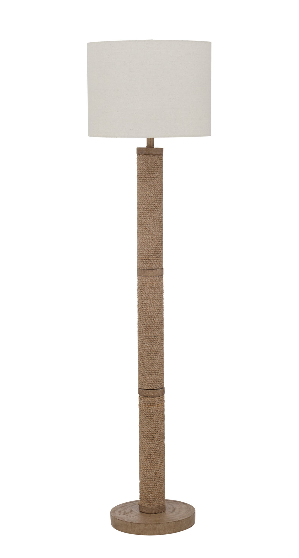 Basset Mirror Chester Floor Lamp - Boho Coastal Design With Rope Detailing For Cozy And Stylish Home Ambiance Natural Rope L4594f