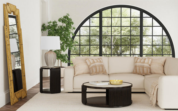 Basset Mirror Camilo Table Lamp - Beige Ceramic Base With White Drum Shade For Timeless Style & Warm Glow Beige Ceramic L4598t