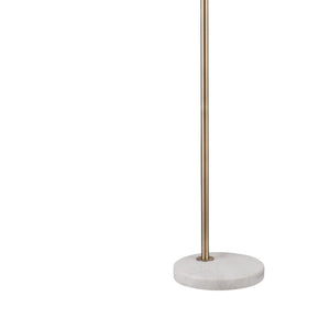 Basset Mirror Thames Floor Lamp - Modern Gold Design With Marble Base For Stylish Reading & Task Lighting Gold Metal,Marble L4610f