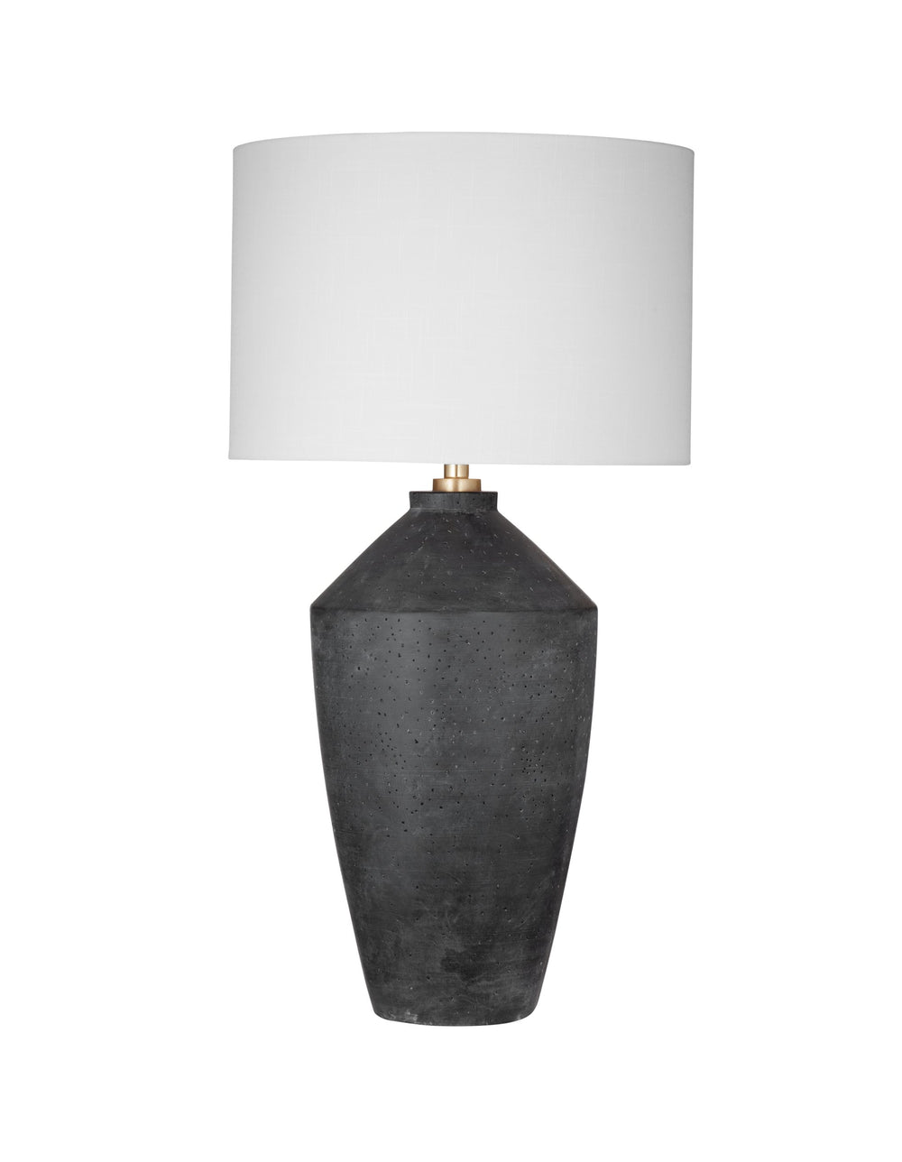 Basset Mirror Kaycee Table Lamp - Contemporary Urn-style Design In Matte Black For Modern Home Elegance And Versatility Black Cement L4641t