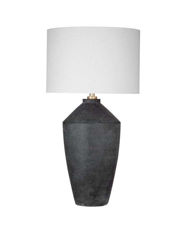 Basset Mirror Kaycee Table Lamp - Contemporary Urn-style Design In Matte Black For Modern Home Elegance And Versatility Black Cement L4641t