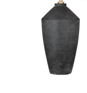 Basset Mirror Kaycee Table Lamp - Contemporary Urn-style Design In Matte Black For Modern Home Elegance And Versatility Black Cement L4641t