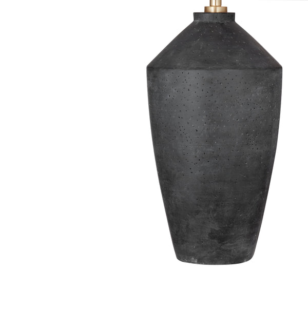 Basset Mirror Kaycee Table Lamp - Contemporary Urn-style Design In Matte Black For Modern Home Elegance And Versatility Black Cement L4641t