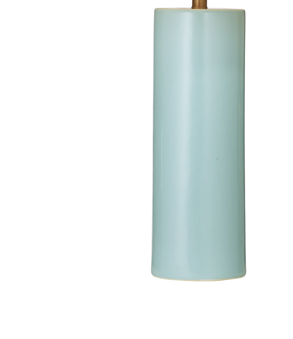 Basset Mirror Alexander Table Lamp - Bold Blue Ceramic Base With Gold Accents For Modern Elegance In Any Room Blue Ceramic L4644t