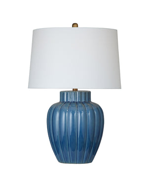 Basset Mirror Avery Table Lamp - Coastal-inspired Blue Ceramic Base For Modern Home Décor And Vibrant Style  Ceramic L4648t