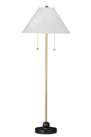 Basset Mirror Winfield Table Lamp – Sleek Contemporary Design With Black Marble Base & Vintage Dual Pull Switches Gold Metal,Marble L4651t