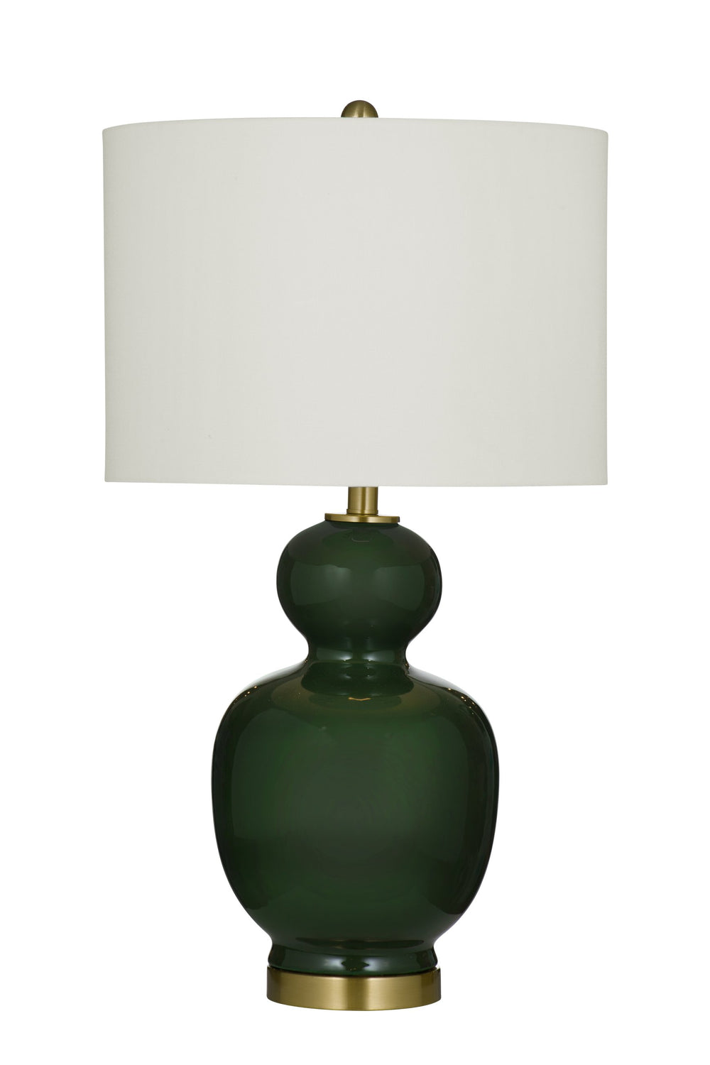 Basset Mirror Layla Table Lamp: Elegant Green Ceramic Base With Gold Accents Perfect For Modern And Traditional Decor Green Ceramic L4660t