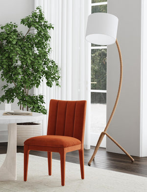 Basset Mirror Arturo Floor Lamp - Unique Coastal-inspired Design With Curved Rope Base For Modern Rustic Decor Natural Rope L4666f