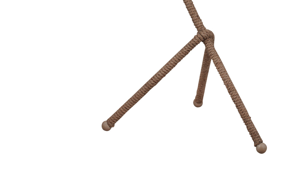 Basset Mirror Arturo Floor Lamp - Unique Coastal-inspired Design With Curved Rope Base For Modern Rustic Decor Natural Rope L4666f