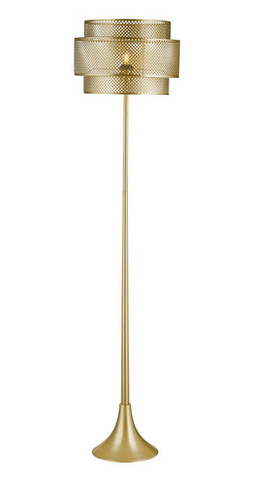Basset Mirror Diamond Cove Floor Lamp - Modern Boho Design With Antique Gold Finish For Warm, Ambient Illumination Gold Metal L4701f