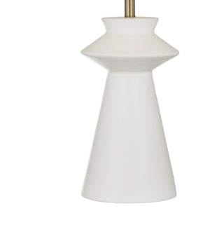 Basset Mirror Binah Table Lamp - Modern Elegance With Sculptural Base & Warm Ambient Glow For Any Space White Resin L4708t
