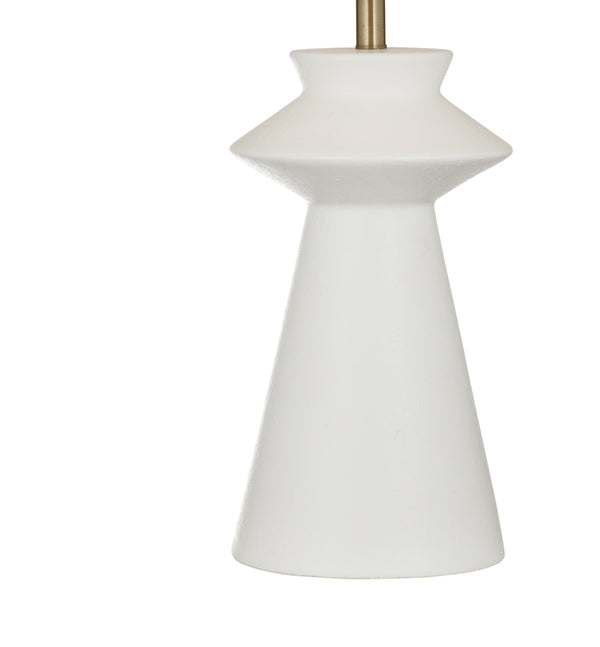 Basset Mirror Binah Table Lamp - Modern Elegance With Sculptural Base & Warm Ambient Glow For Any Space White Resin L4708t