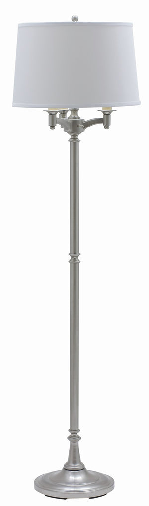 House Of Troy Lancaster Stylish Six-way Floor Lamps For Bright, Versatile Lighting In Any Home Decor Setting Satin Nickel Metal L800-sn