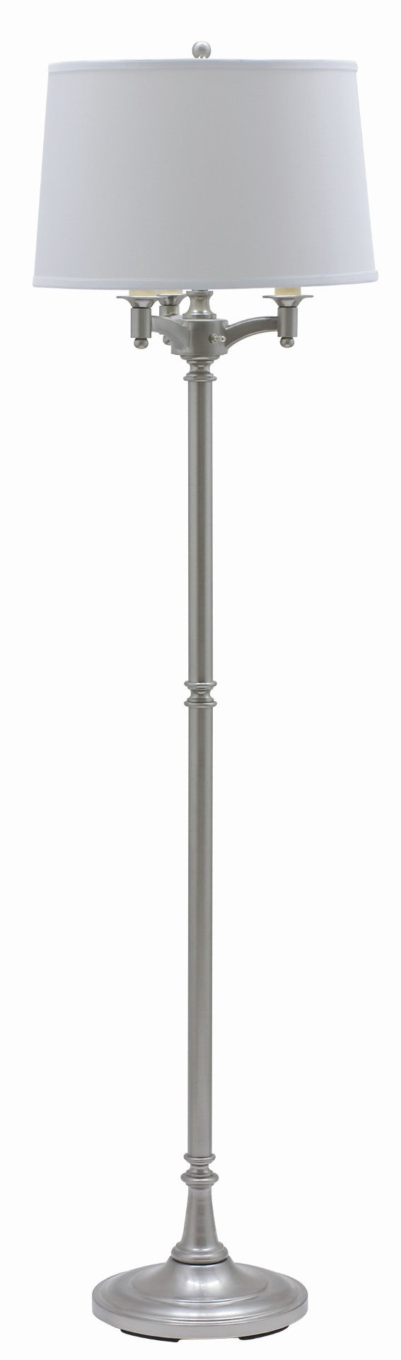 House Of Troy Lancaster Stylish Six-way Floor Lamps For Bright, Versatile Lighting In Any Home Decor Setting Satin Nickel Metal L800-sn