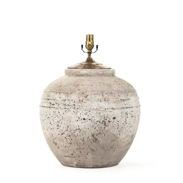 Zentique Romello Terracotta Accent Lamp (XS) — Compact Hand-Finished Ceramic Light for Bedside, Desk, Modern Homes L8489 XS