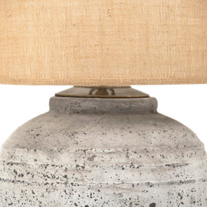 Zentique Romello Terracotta Accent Lamp (XS) — Compact Hand-Finished Ceramic Light for Bedside, Desk, Modern Homes L8489 XS