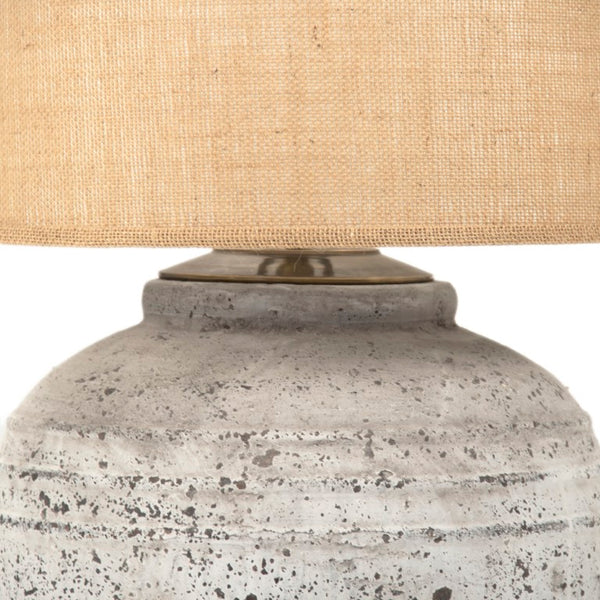 Zentique Romello Terracotta Accent Lamp (XS) — Compact Hand-Finished Ceramic Light for Bedside, Desk, Modern Homes L8489 XS