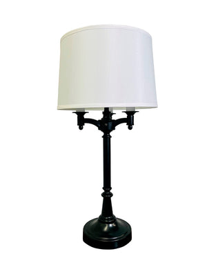 House Of Troy Lancaster 31.75" Antique Brass Six Way Table Lamps - Elegant Lighting With Versatile Brightness Options Black Metal L850-blk
