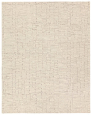 Jaipur Living Labyrinth Herculean Lab01 Tufted Handmade 100% Wool Solids Stripes Indoor Rug Ivory, Cream 100% Wool, 100% Cotton Rug158246
