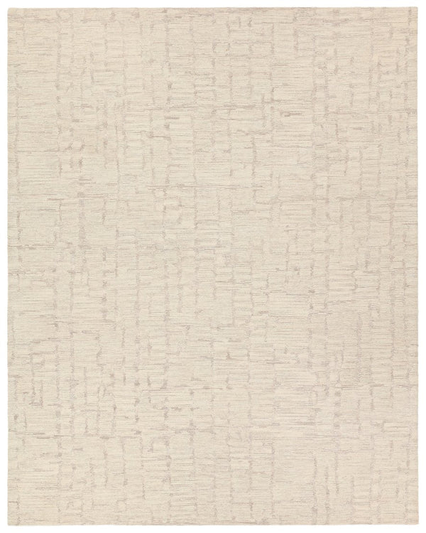 Jaipur Living Labyrinth Herculean Lab01 Tufted Handmade 100% Wool Solids Stripes Indoor Rug Ivory, Cream 100% Wool, 100% Cotton Rug158246