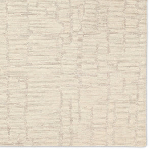 Jaipur Living Labyrinth Herculean Lab01 Tufted Handmade 100% Wool Solids Stripes Indoor Rug Ivory, Cream 100% Wool, 100% Cotton Rug158246