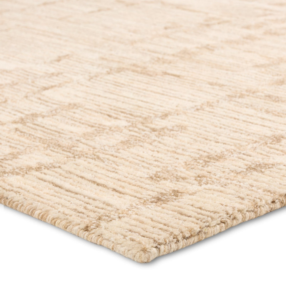 Jaipur Living Labyrinth Herculean Lab02 Tufted Handmade 100% Wool Solids Stripes Indoor Rug Ivory, Cream 100% Wool, 100% Cotton Rug160080