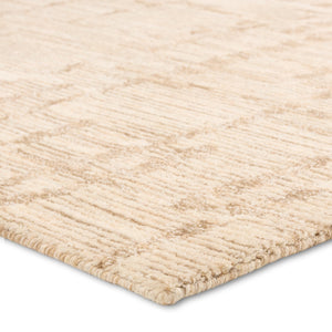 Jaipur Living Labyrinth Herculean Lab02 Tufted Handmade 100% Wool Solids Stripes Indoor Rug Ivory, Cream 100% Wool, 100% Cotton Rug160080
