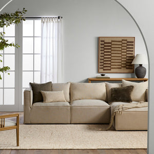 Jaipur Living Labyrinth Herculean Lab02 Tufted Handmade 100% Wool Solids Stripes Indoor Rug Ivory, Cream 100% Wool, 100% Cotton Rug160080