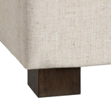 CorLiving Double Storage Ottoman Bench Beige LAD-859-O
