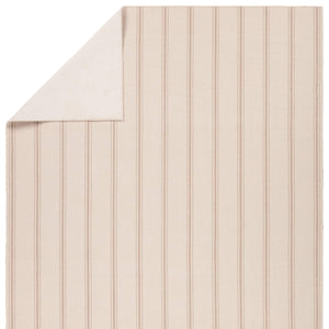 Jaipur Living Barclay Butera Memento Flatweave Rug Handwoven Recycled Pet Stripe for Patio or Entryway Cream 2' x 3' RUG157493