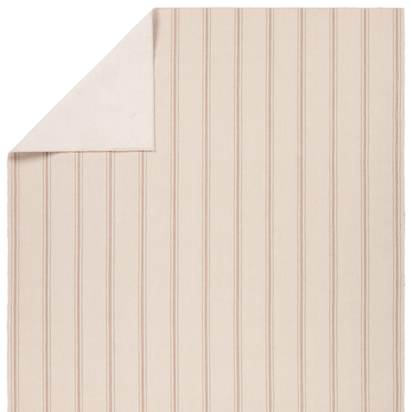 Jaipur Living Barclay Butera Memento Flatweave Rug Handwoven Recycled Pet Stripe for Patio or Entryway Cream 2' x 3' RUG157493