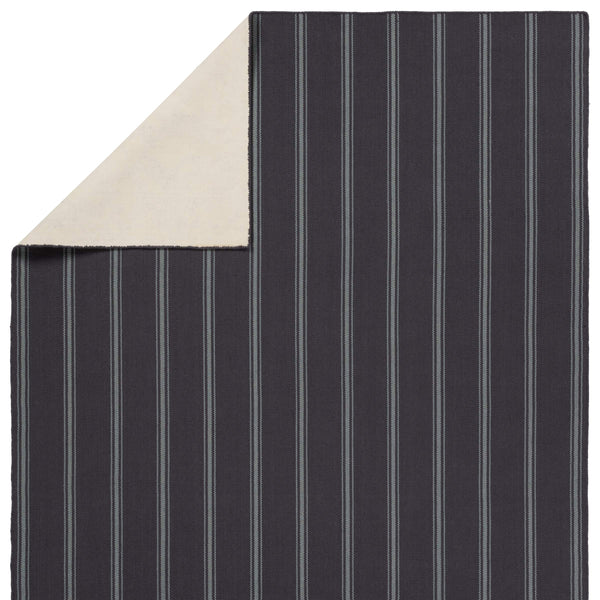 Jaipur Living Barclay Butera Memento Flatweave Rug Handwoven Recycled Pet Stripe for Patio or Entryway Navy 2' x 3' RUG157499