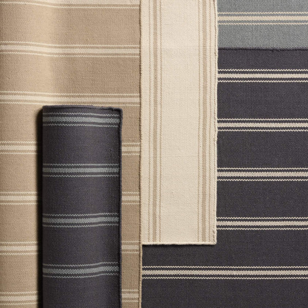 Jaipur Living Barclay Butera Memento Flatweave Rug Handwoven Recycled Pet Stripe for Patio or Entryway Navy 2' x 3' RUG157499