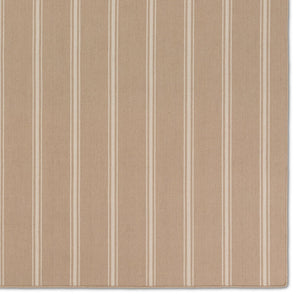 Jaipur Living Laguna By Barclay Butera Memento Lag03 Handwoven Handmade 100% Pet Yarn Contemporary Stripes Outdoor Rug Tan, Ivory 100% Pet Yarn, 100% Polypropylene Rug157505