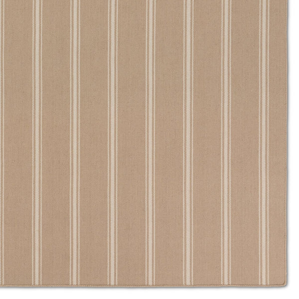 Jaipur Living Laguna By Barclay Butera Memento Lag03 Handwoven Handmade 100% Pet Yarn Contemporary Stripes Outdoor Rug Tan, Ivory 100% Pet Yarn, 100% Polypropylene Rug157505