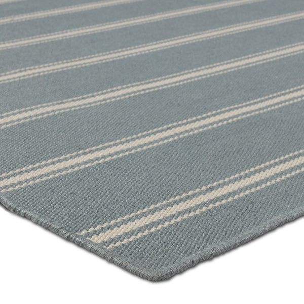 Jaipur Living Barclay Butera Memento Flatweave Rug Handwoven Recycled Pet Stripe for Patio or Entryway Slate 6' x 9' RUG157520