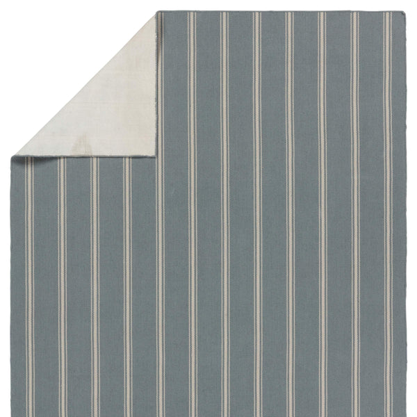 Jaipur Living Barclay Butera Memento Flatweave Rug Handwoven Recycled Pet Stripe for Patio or Entryway Slate 6' x 9' RUG157520